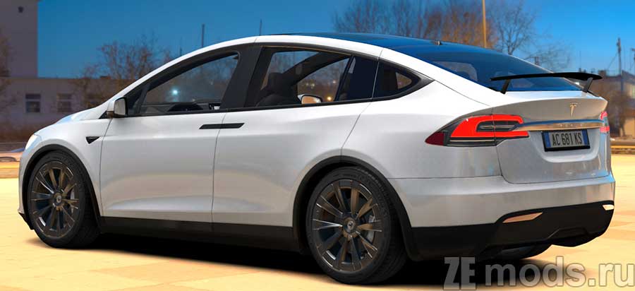 мод Tesla Model X Plaid для Assetto Corsa