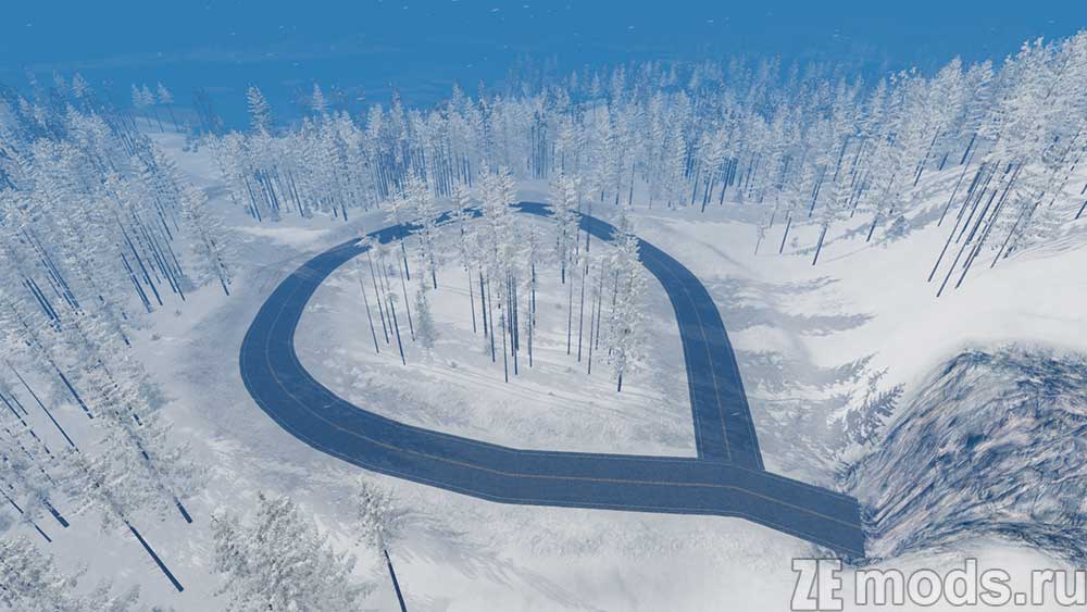Карта "Snowy and Icy Off-Road" для BeamNG.drive