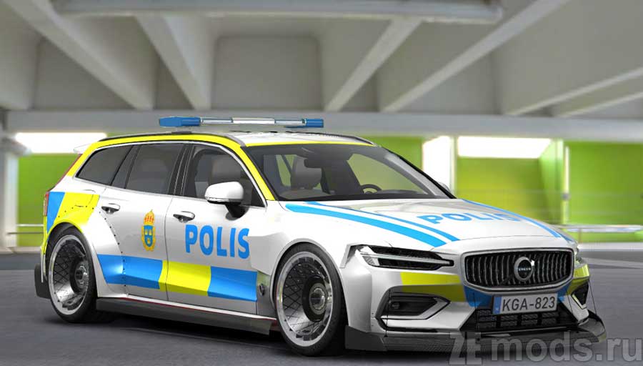 Volvo V60 Police для Assetto Corsa