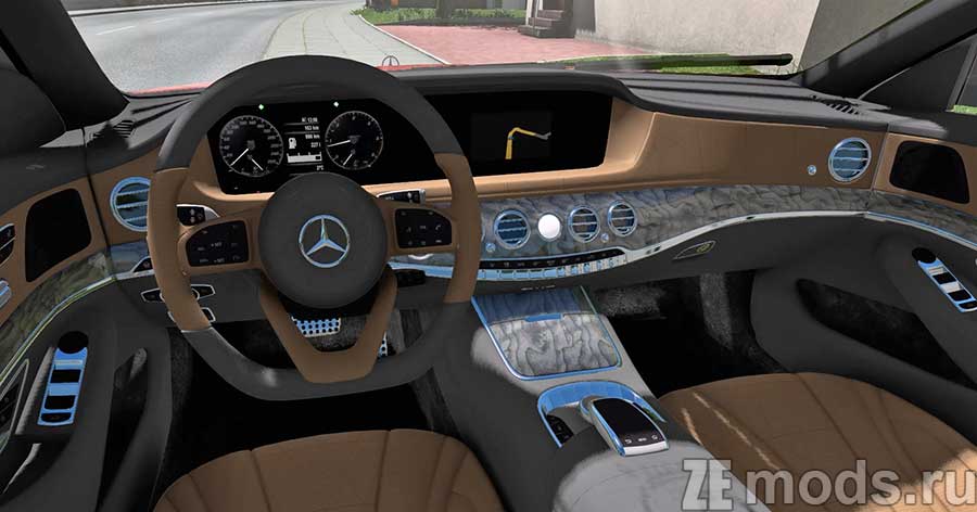 мод Mercedes-Benz W222 S-Class S-400d для Euro Truck Simulator 2