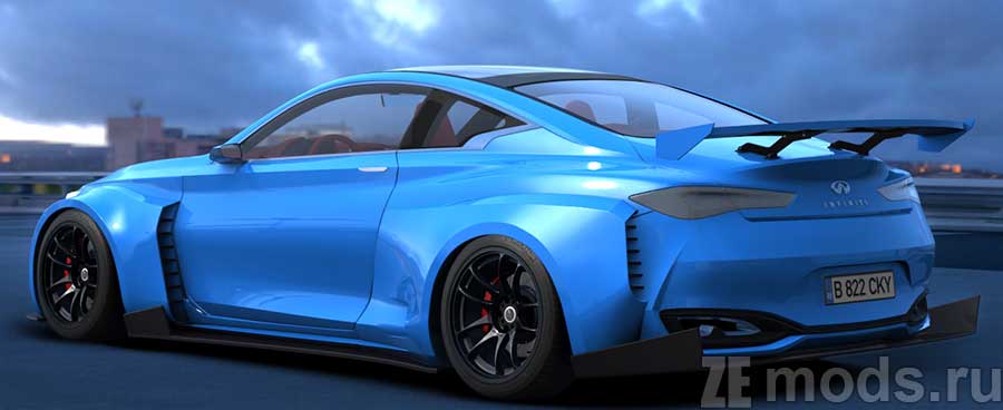 мод Infiniti Q60 Widebody Tuned для Assetto Corsa