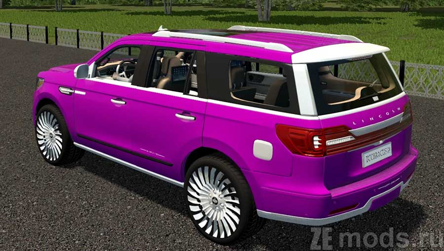 мод Lincoln Navigator 2021 для City Car Driving 1.5.9.2