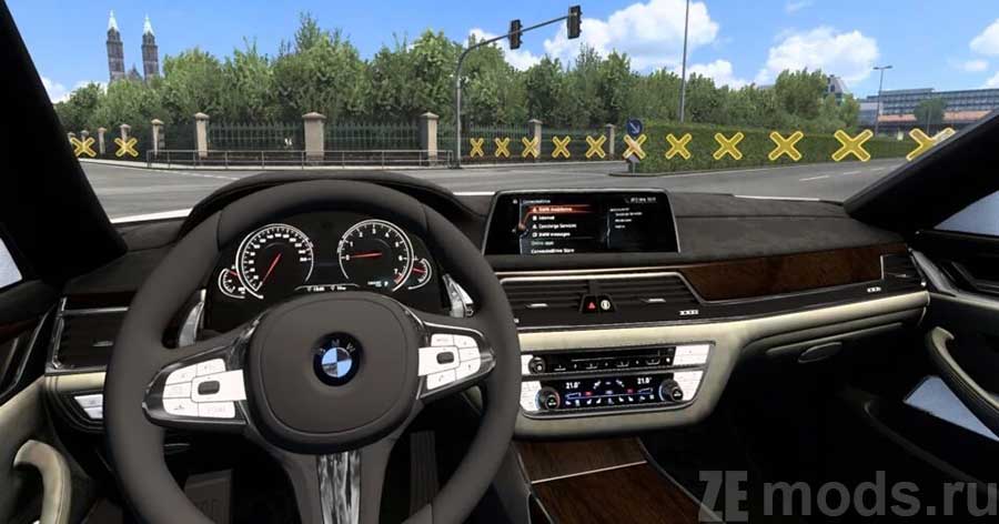 мод BMW M5 F90 для Euro Truck Simulator 2