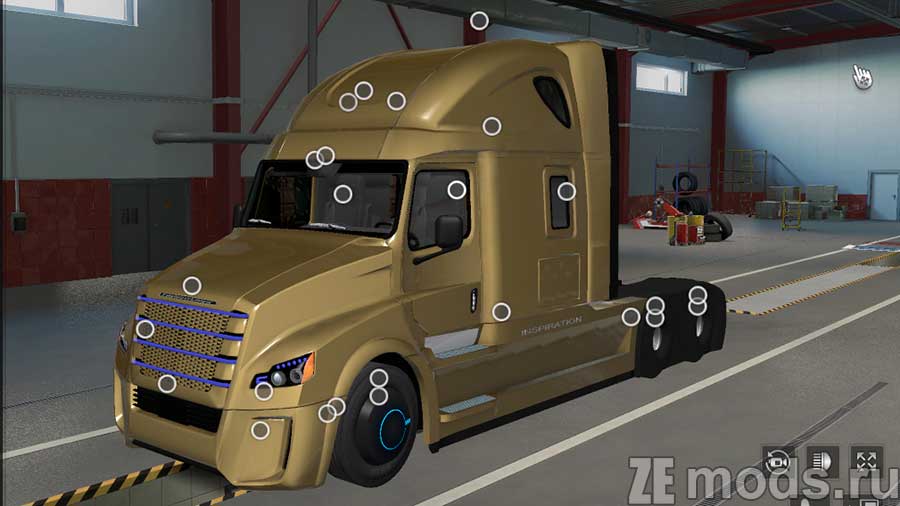 мод Freightliner Inspiration для Euro Truck Simulator 2