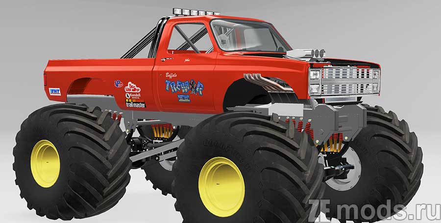 мод Leafer Monster Truck для BeamNG.drive
