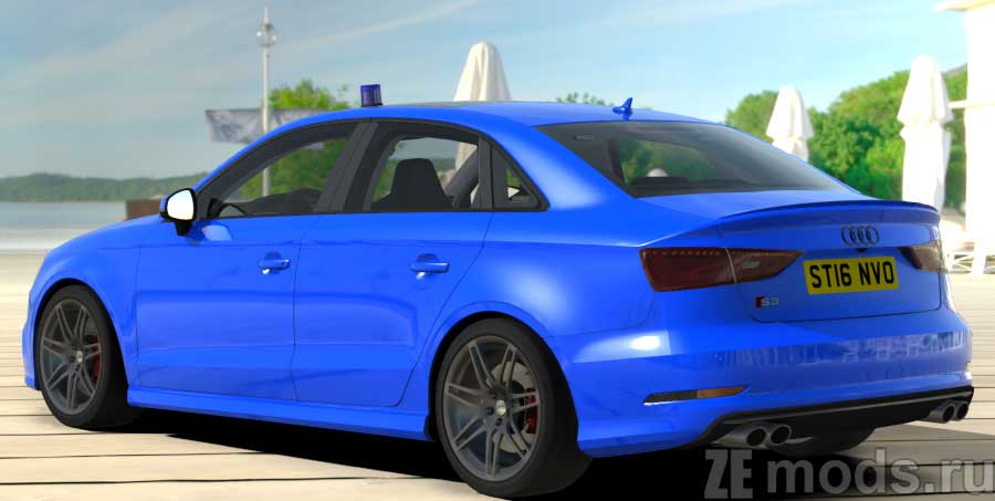 мод Audi S3 Sedan Unmarked Police для Assetto Corsa