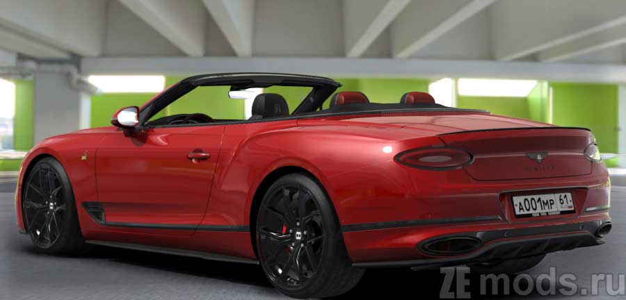 мод Bentley Continental GTIII Convertible Stage 2 для Assetto Corsa