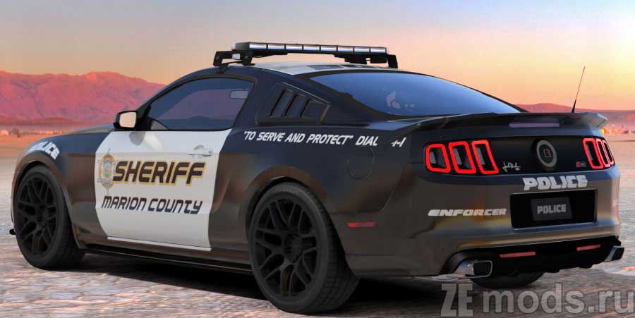 мод Ford Mustang Police Patrol для Assetto Corsa