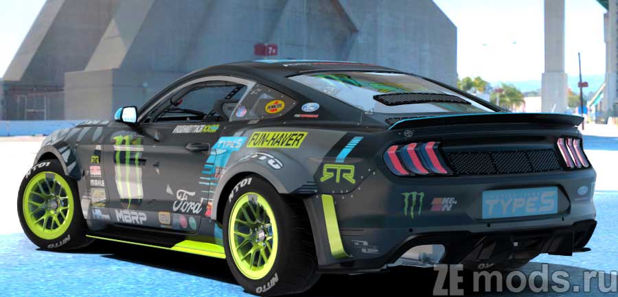 мод Ford Mustang RTR CDFR 2022 для Assetto Corsa