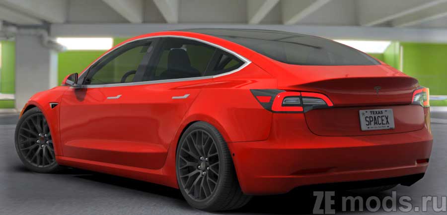 мод Tesla Model 3 Performance (2019) для Assetto Corsa