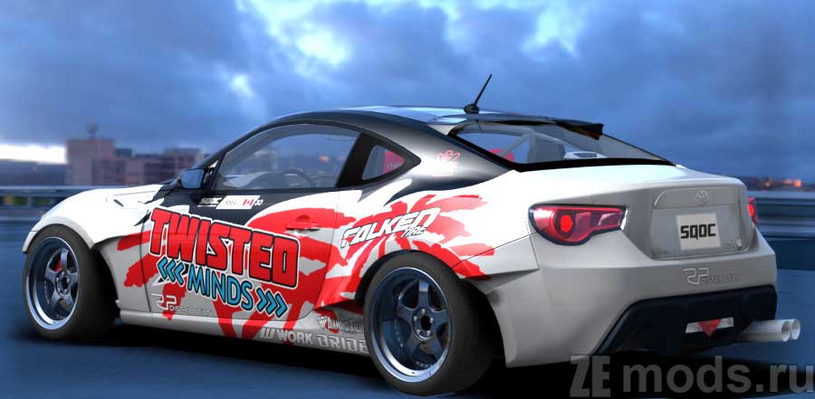 мод Toyota GT86 Bibeau Pro для Assetto Corsa