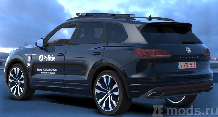 мод Volkswagen TOUAREG R police для Assetto Corsa