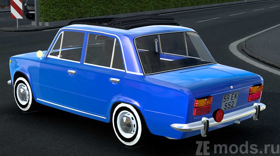 мод Fiat 124 для Euro Truck Simulator 2 (1.47)