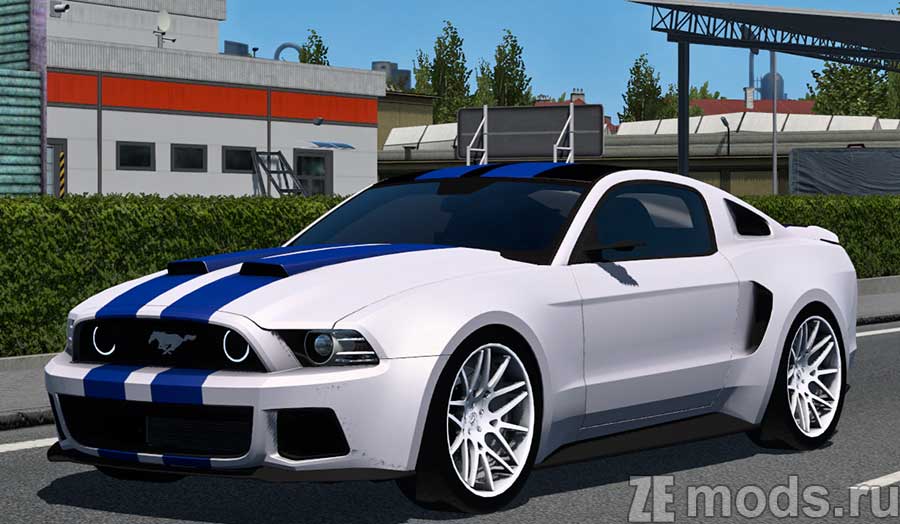 Ford Mustang NFS для Euro Truck Simulator 2 (1.47)