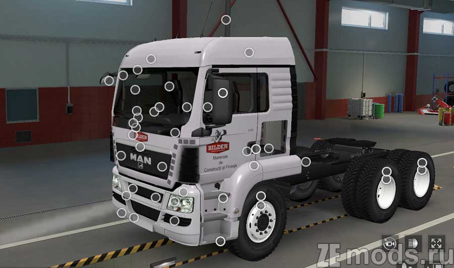 мод MAN TGS Euro 5 Reworked для Euro Truck Simulator 2