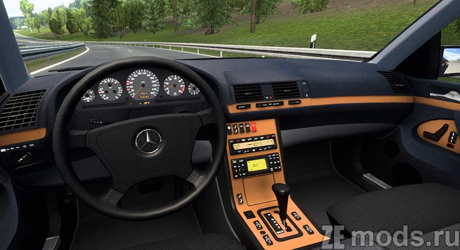 мод Mercedes-Benz W140 S600 для Euro Truck Simulator 2