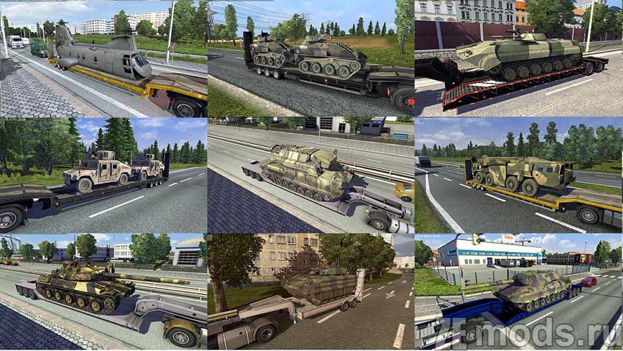 Грузы "Military Cargo Pack" для Euro Truck Simulator 2 (1.48)