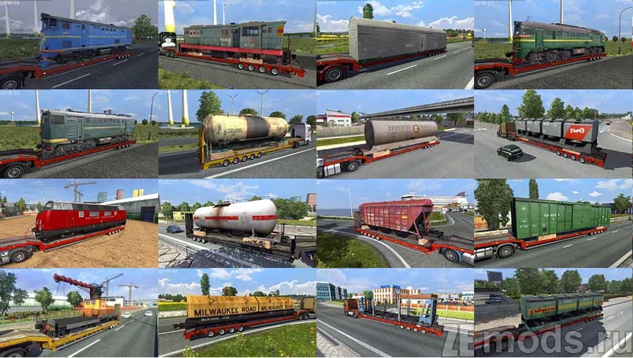 Грузы "Railway Cargo Pack" для Euro Truck Simulator 2 (1.48)