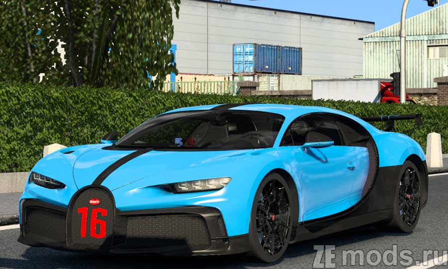 Bugatti Chiron 2021 для Euro Truck Simulator 2 (1.47)