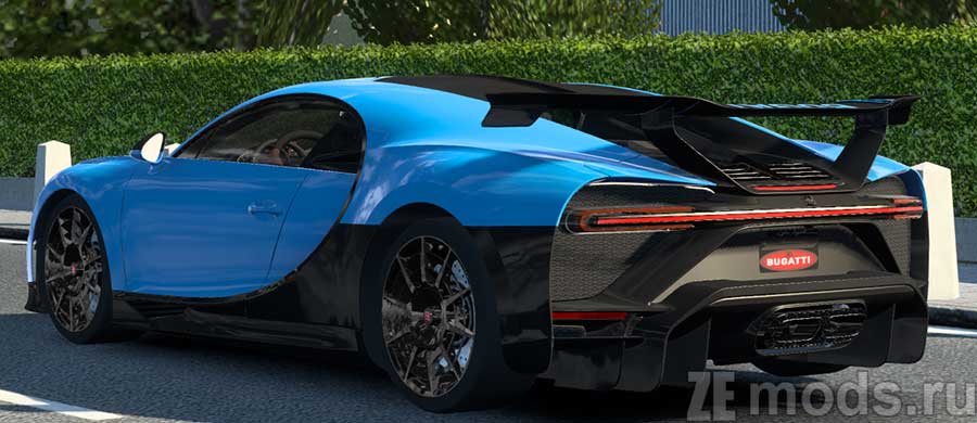 мод Bugatti Chiron 2021 для Euro Truck Simulator 2