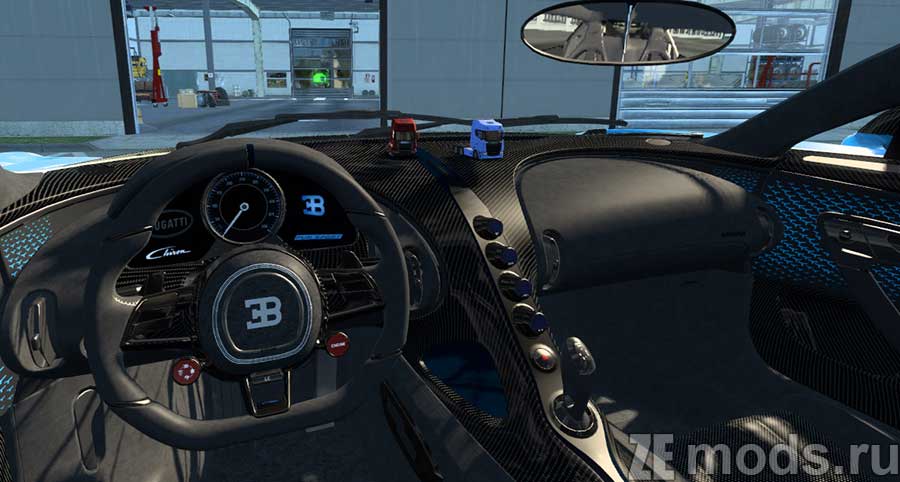 мод Bugatti Chiron 2021 для Euro Truck Simulator 2
