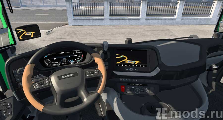 мод DAF 2021 Reworked для Euro Truck Simulator 2