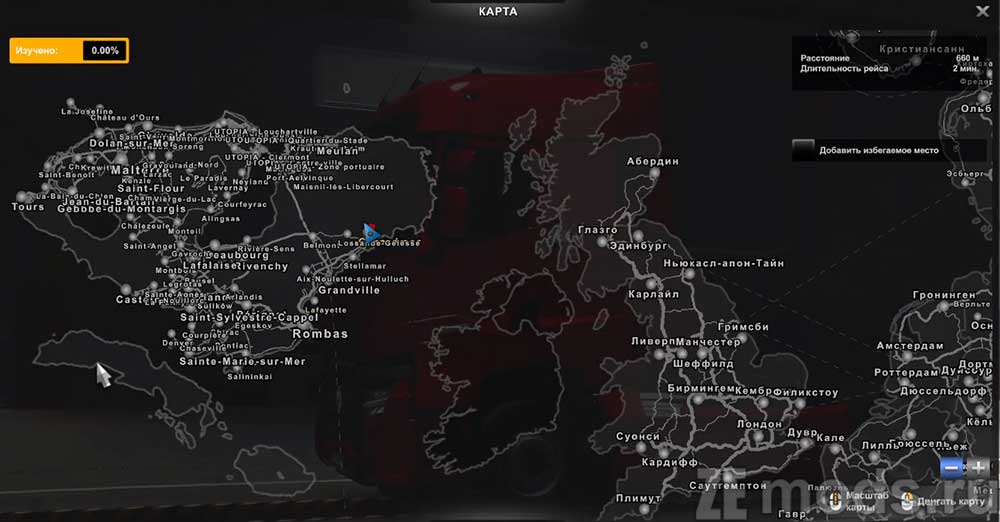 Карта "European Grand Utopia" для Euro Truck Simulator 2