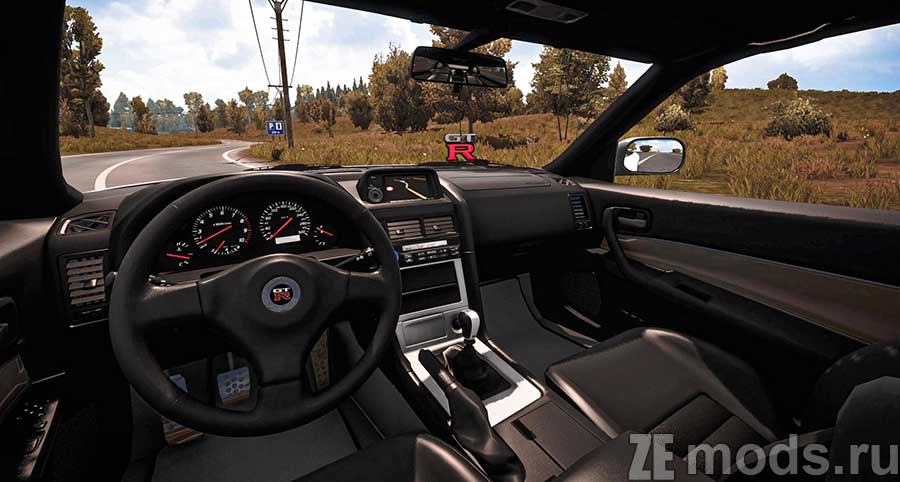 мод Nissan Skyline GT-R R34 для Euro Truck Simulator 2