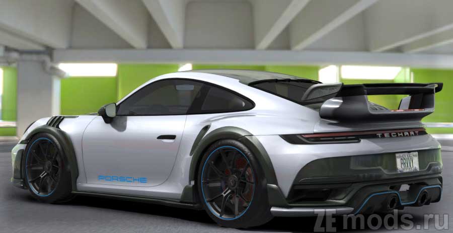 мод Porsche 911 TECHART GTstreet R 2023 Prvvy Spec для Assetto Corsa
