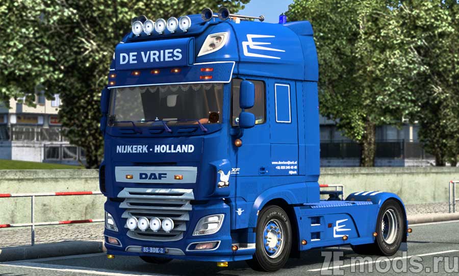 DAF XF 116 De Vries + прицеп для Euro Truck Simulator 2 (1.47)