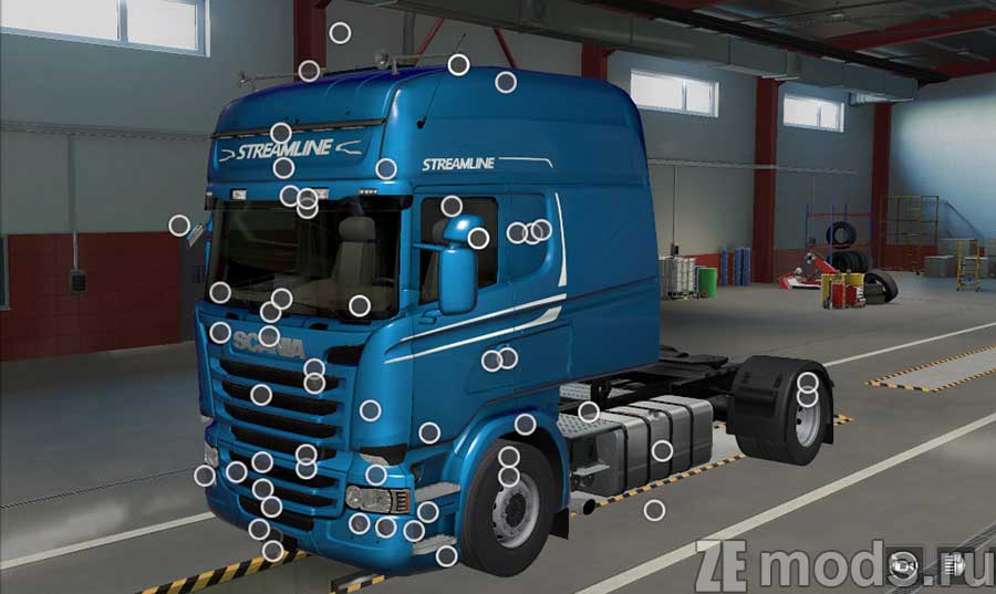 мод Scania R & Streamline Modifications для Euro Truck Simulator 2