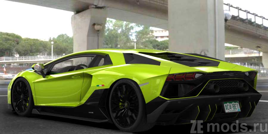 мод Lamborghini Aventador Ultimae 2021 NBP для Assetto Corsa