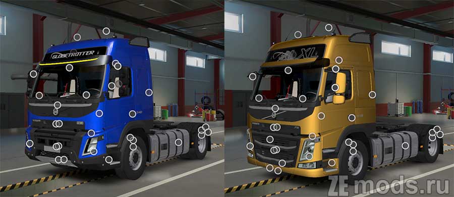 мод Volvo FM/FMX для Euro Truck Simulator 2