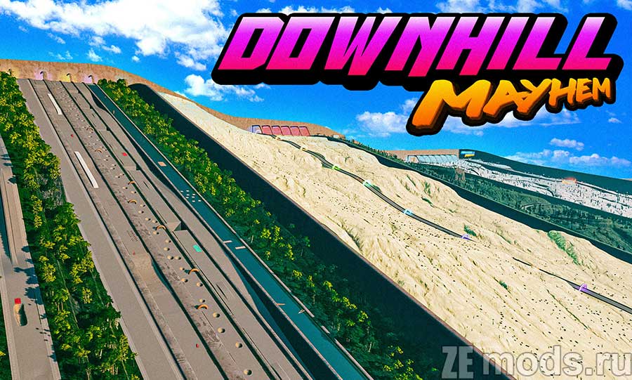 Карта "Downhill Mayhem" для BeamNG.drive