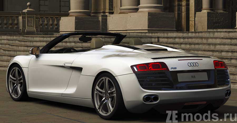 мод Audi R8 4.2 R tronic Spyder 2007 для Assetto Corsa