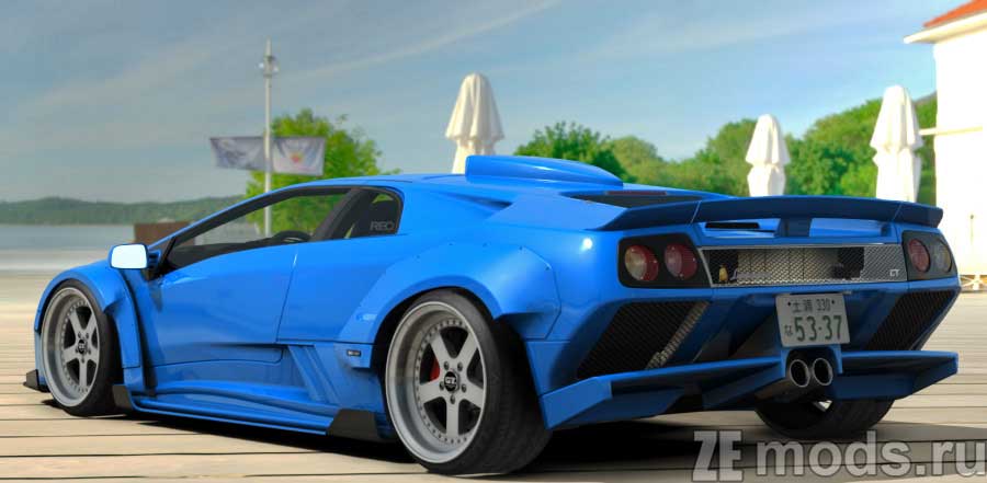 мод LKSpec. Lamborghini Diablo GT Widebody для Assetto Corsa
