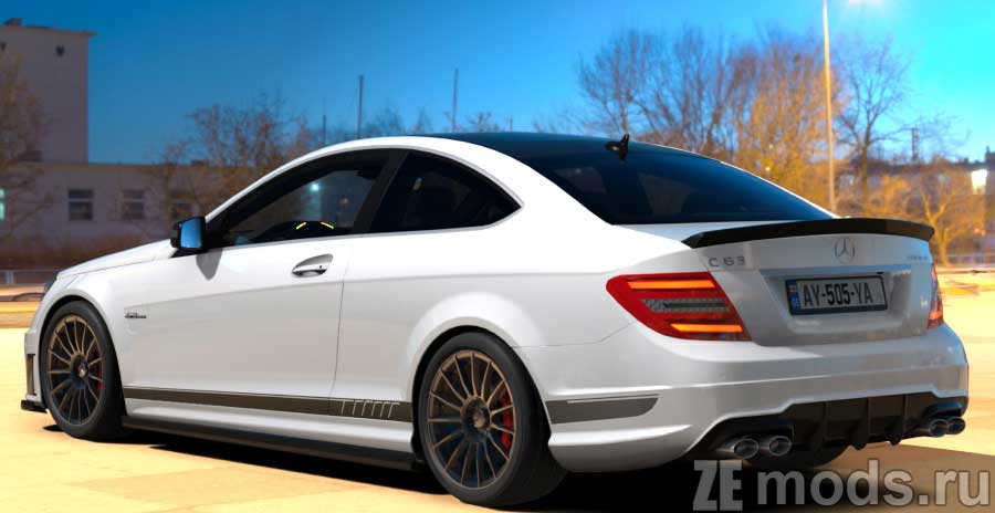 мод Mercedes-Benz C 63 AMG Coupe Tuned для Assetto Corsa