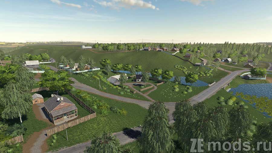 Карта "Село Бурлаки" для Farming Simulator 2019