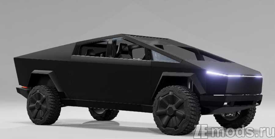 мод Tesla CyberTruck 2024 для BeamNG.drive