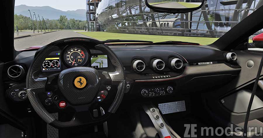 мод Ferrari F12 Berlinetta #MAJOR для Assetto Corsa