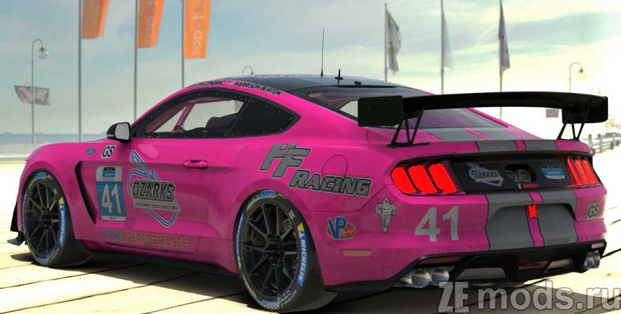 мод Ford Mustang GT4 для Assetto Corsa