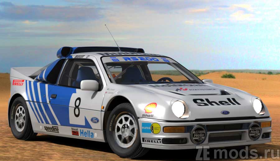 Ford RS200 Group B для Assetto Corsa