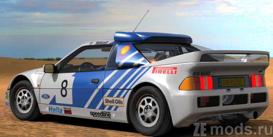 мод Ford RS200 Group B для Assetto Corsa