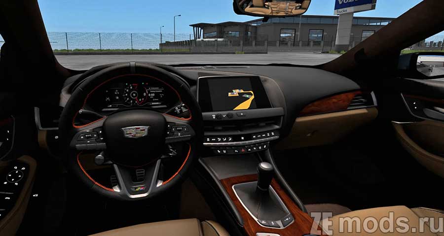 мод Cadillac CT5-V Black Wing 2022 для Euro Truck Simulator 2