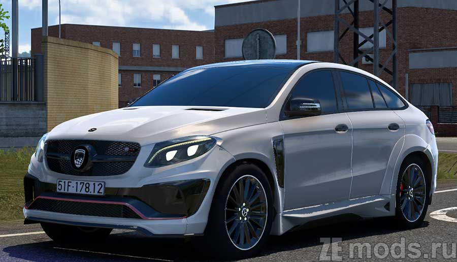 Mercedes-Benz GLE AMG Onyx G6 для Euro Truck Simulator 2 (1.48)