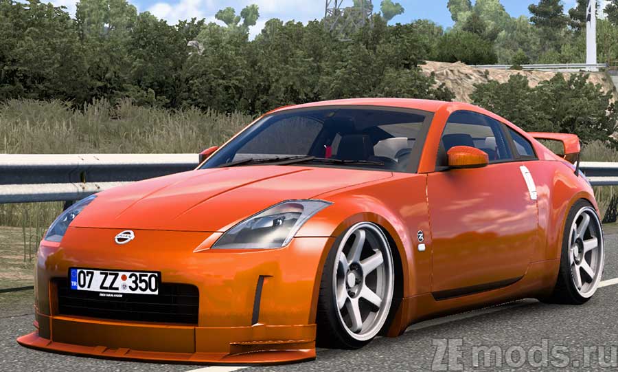 Nissan 350Z для Euro Truck Simulator 2 (1.48)