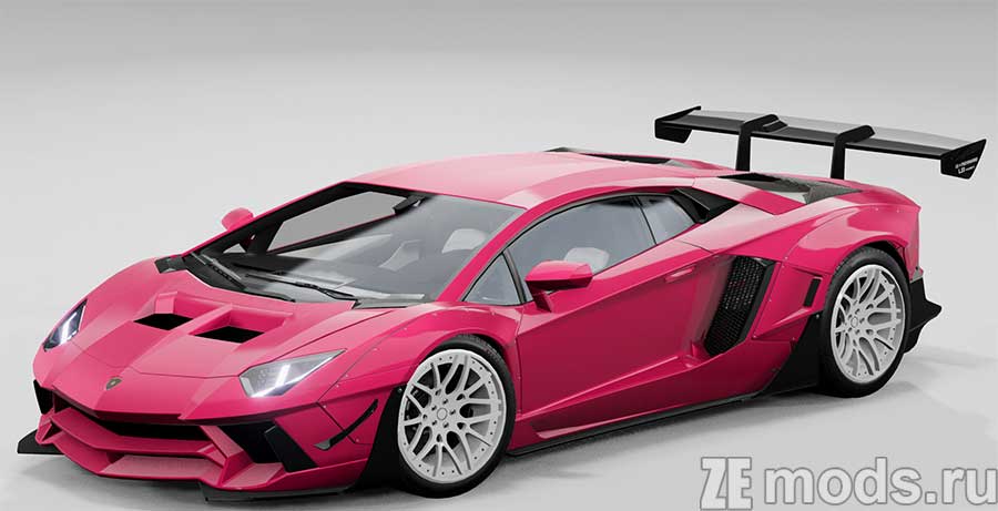 мод Lamborghini Aventador для BeamNG.drive