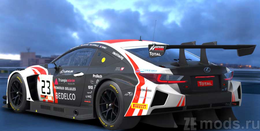 мод Lexus RC F GT3 ACC SPRINT для Assetto Corsa