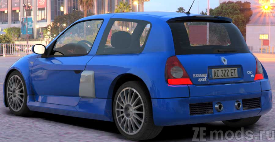 мод Renault Clio V6 Phase II STAGE 2 BY AMED PERF для Assetto Corsa