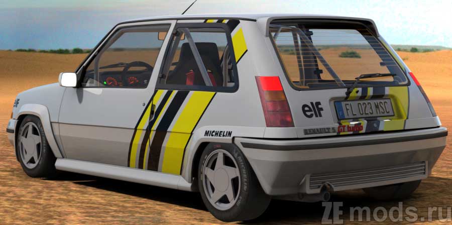 мод Renault Super 5GT Turbo fase2 Gr.A для Assetto Corsa